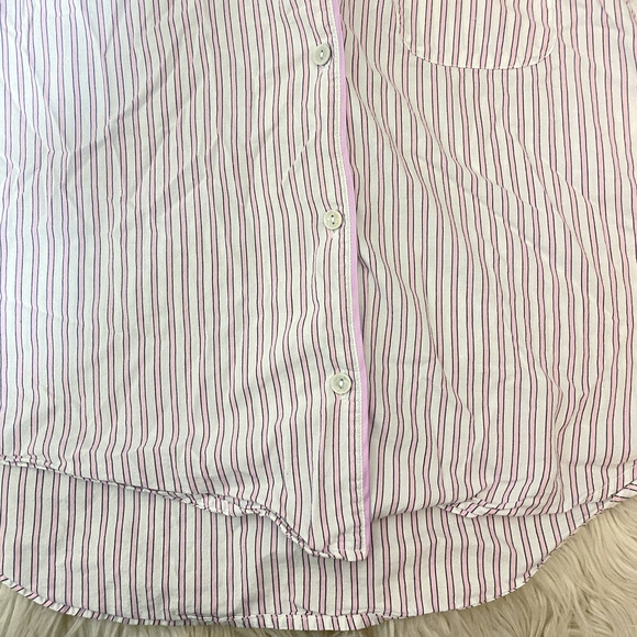 Victoria's Secret Pink Striped Button Up Sleep Top Women's Size XS - Picture 4 of 6